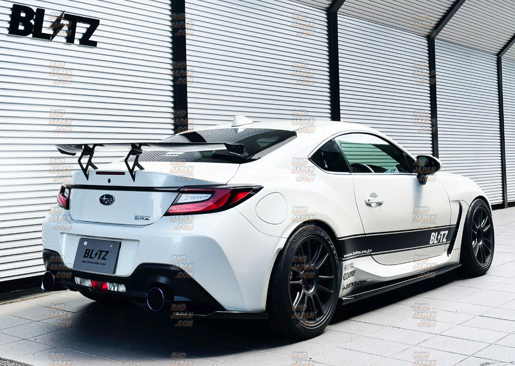 Blitz Nur-Spec F-Ti Titanium Muffler Exhaust System Dual Tail